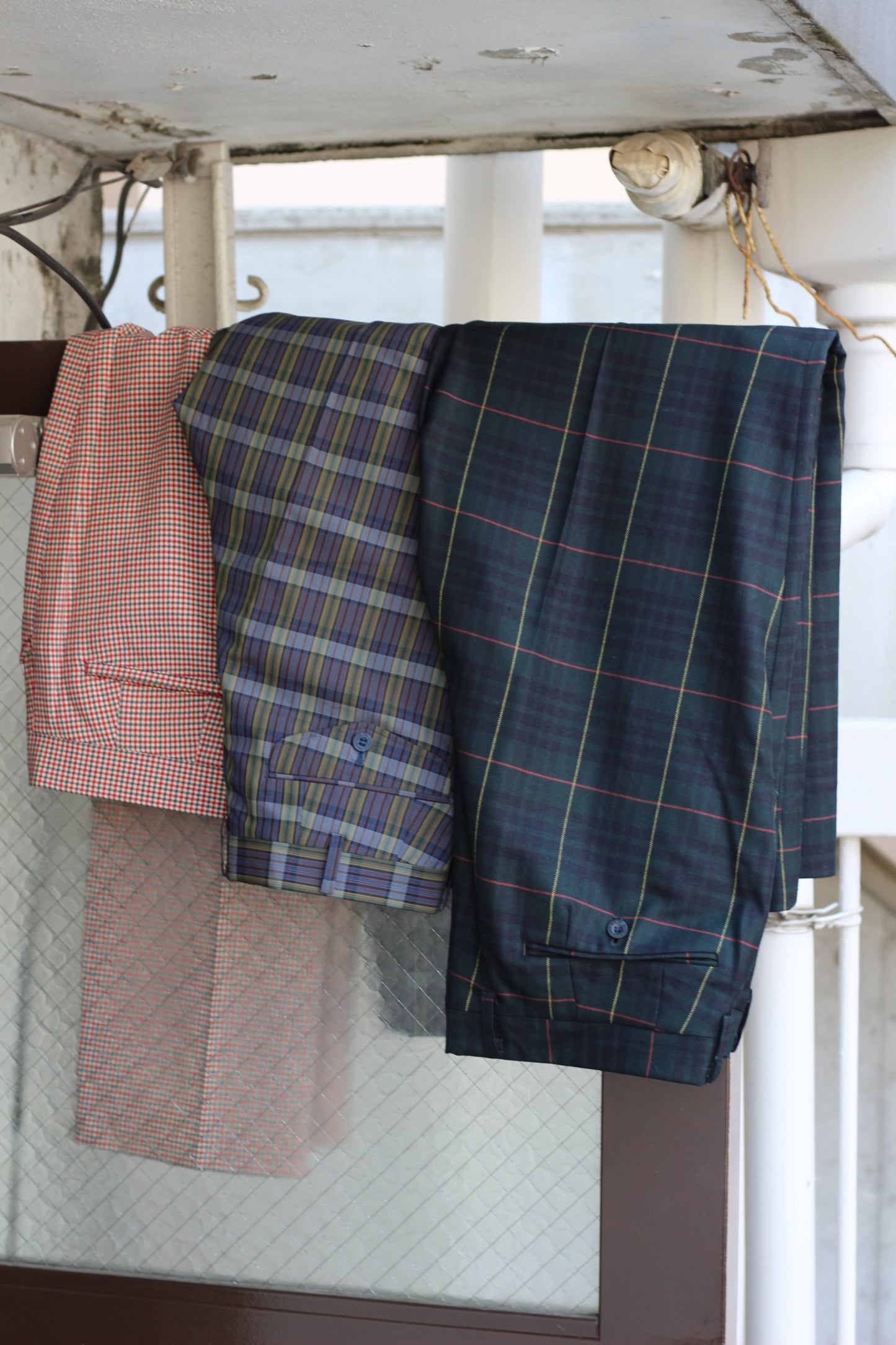 Men's Check Design Slacks x4点