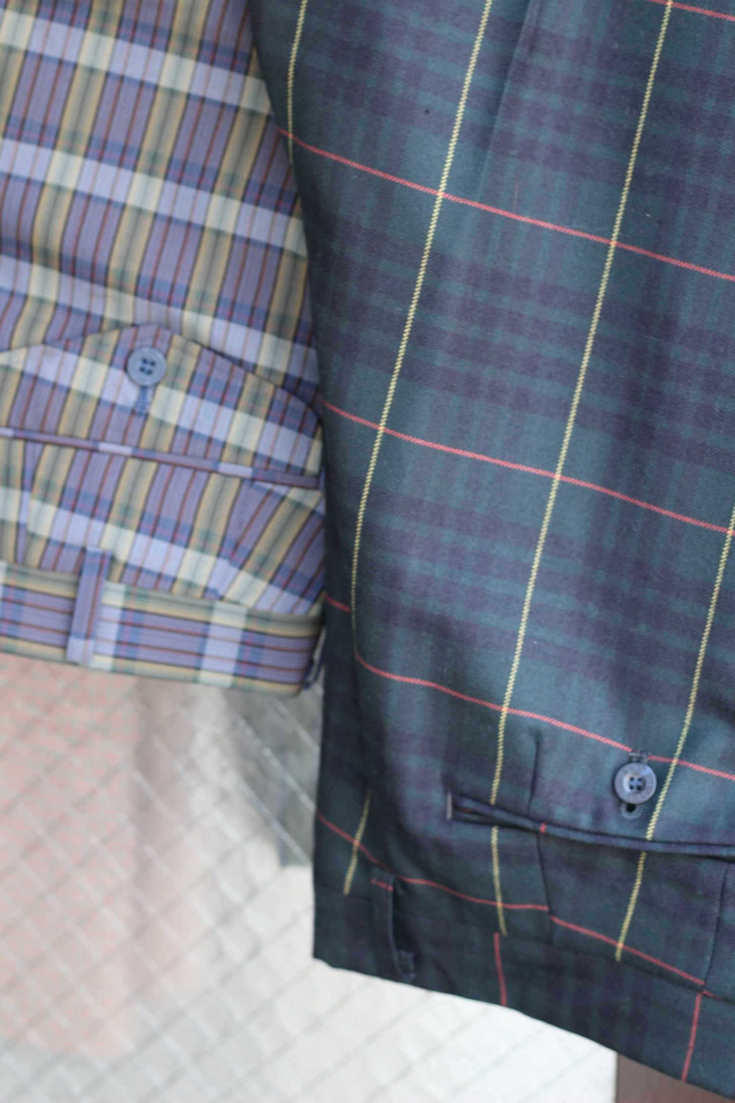 Men's Check Design Slacks x4点