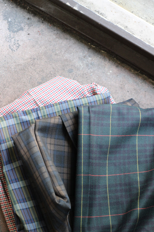 Men's Check Design Slacks x4点