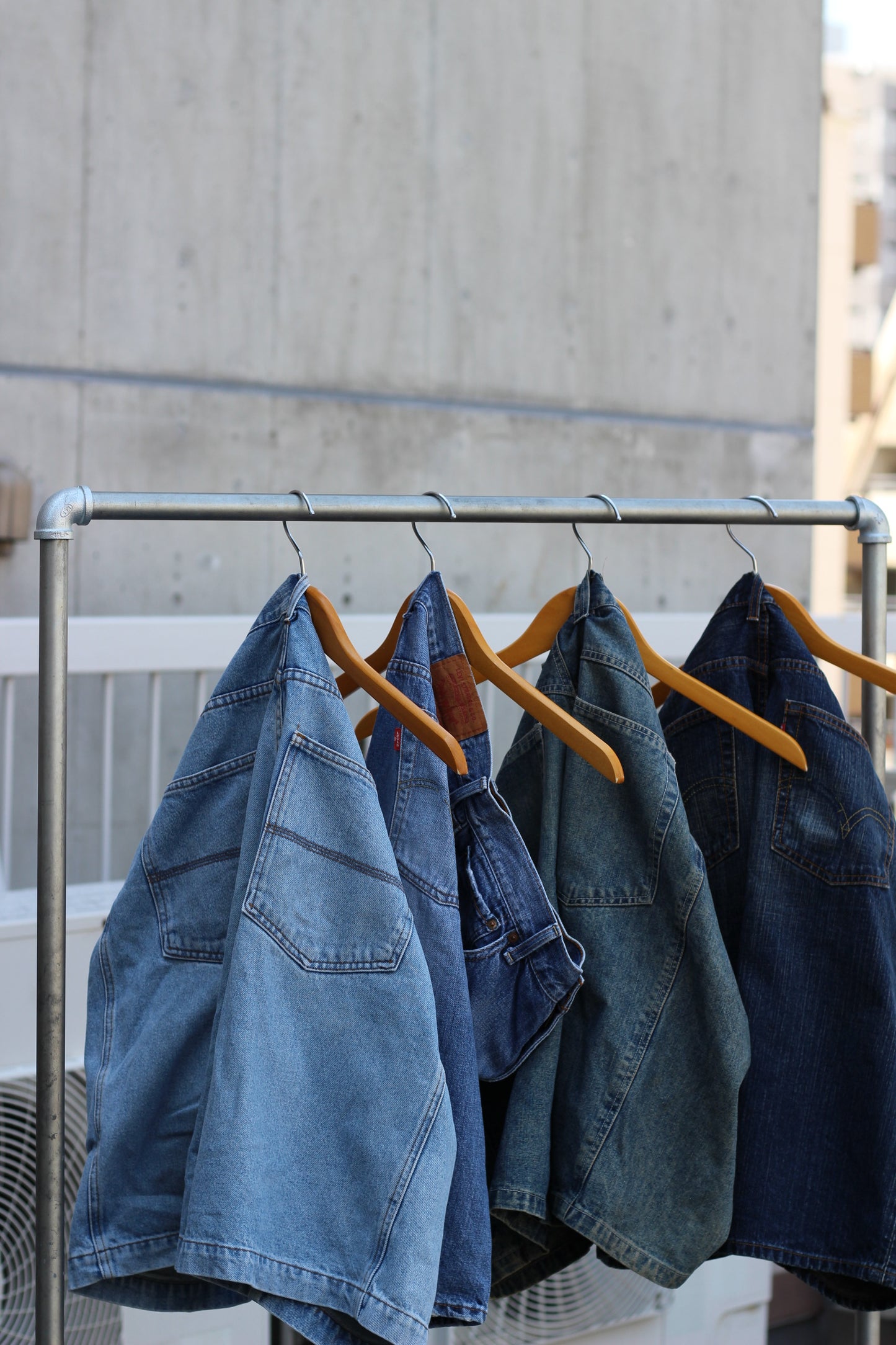 Y2K Style Denim Baggy Shorts x4点