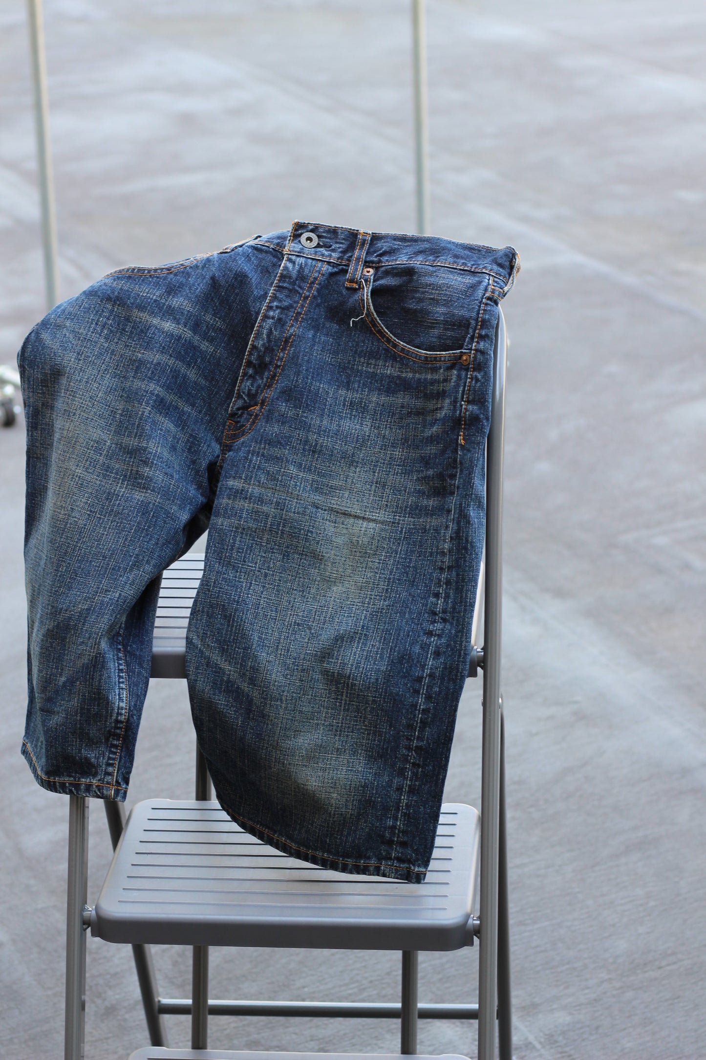 Y2K Style Denim Baggy Shorts x4点