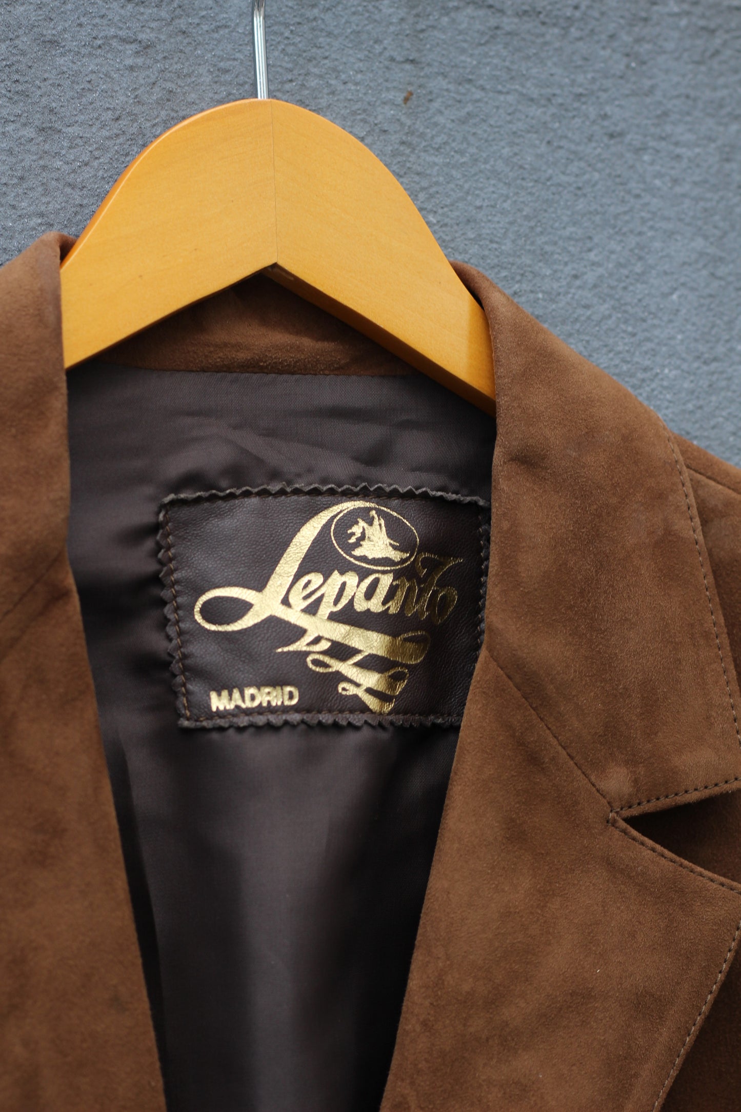 Men's Import Vintage Brown Leather Jacket x3点