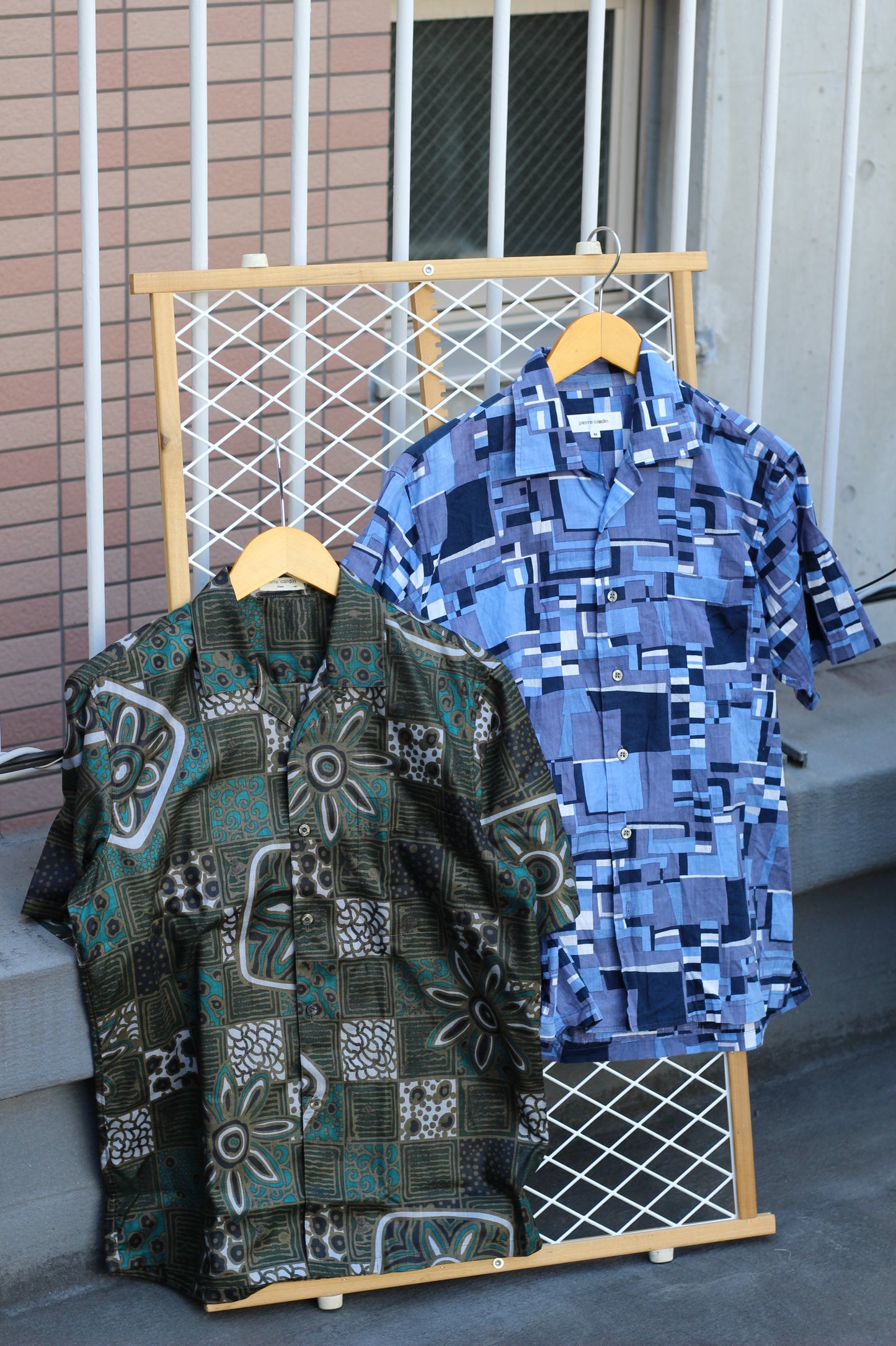 Old Pierre Cardin Design Open Collar Shirt x2点