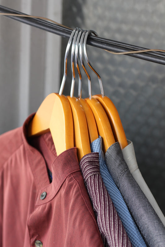 Men's Long Sleeve Band Collar Shirt x8点