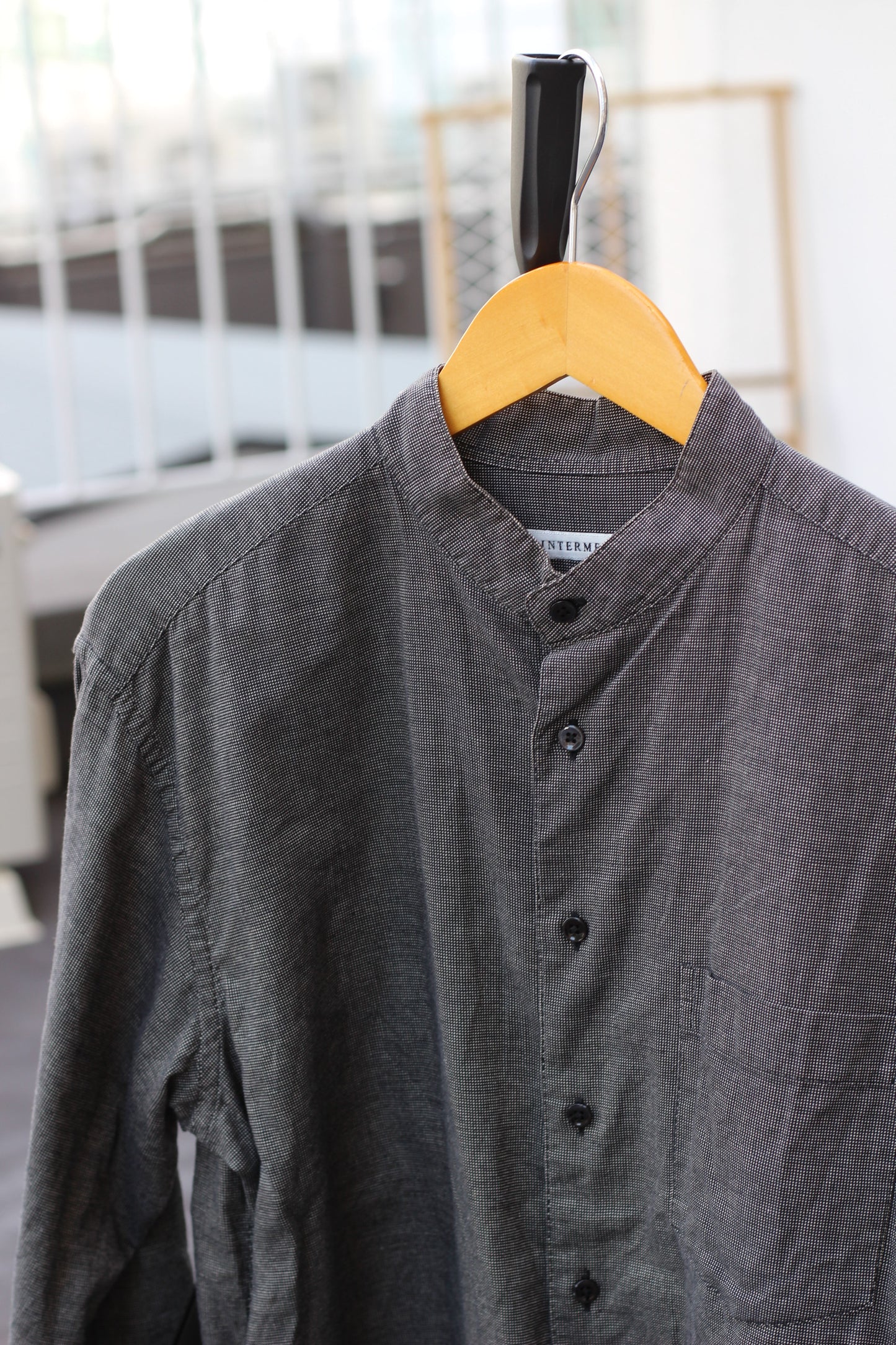 Men's Long Sleeve Band Collar Shirt x8点