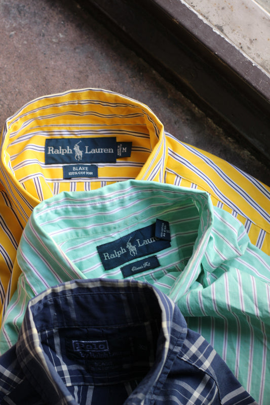 Ralph Lauren Striped Check Long Sleeve Shirt x3点