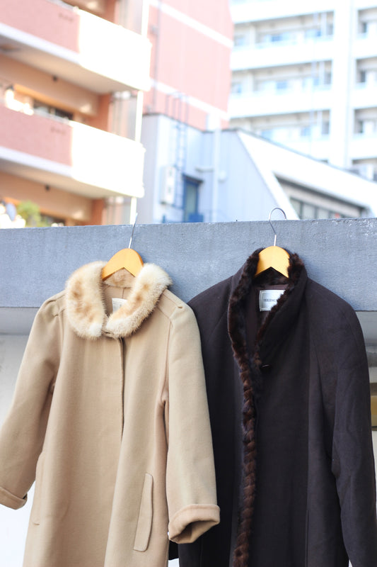 Vintage Cashmere & Mink Coat x2点