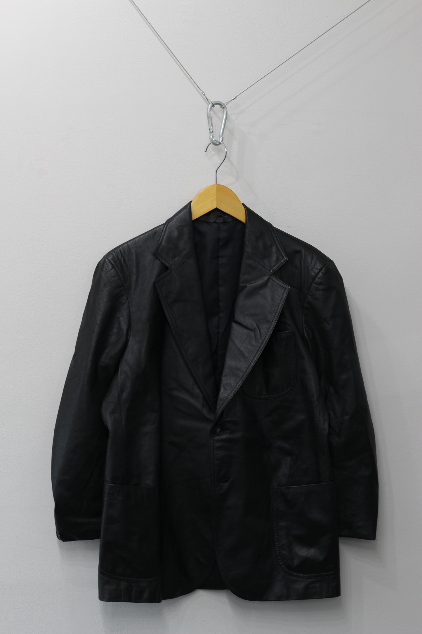 Men's Vintage Leather Tailored Jacket x3点
