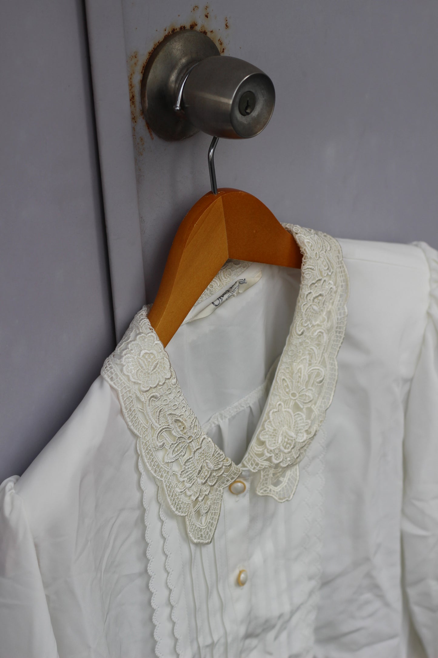 Vintage White Lace Long Sleeve Blouse x10点