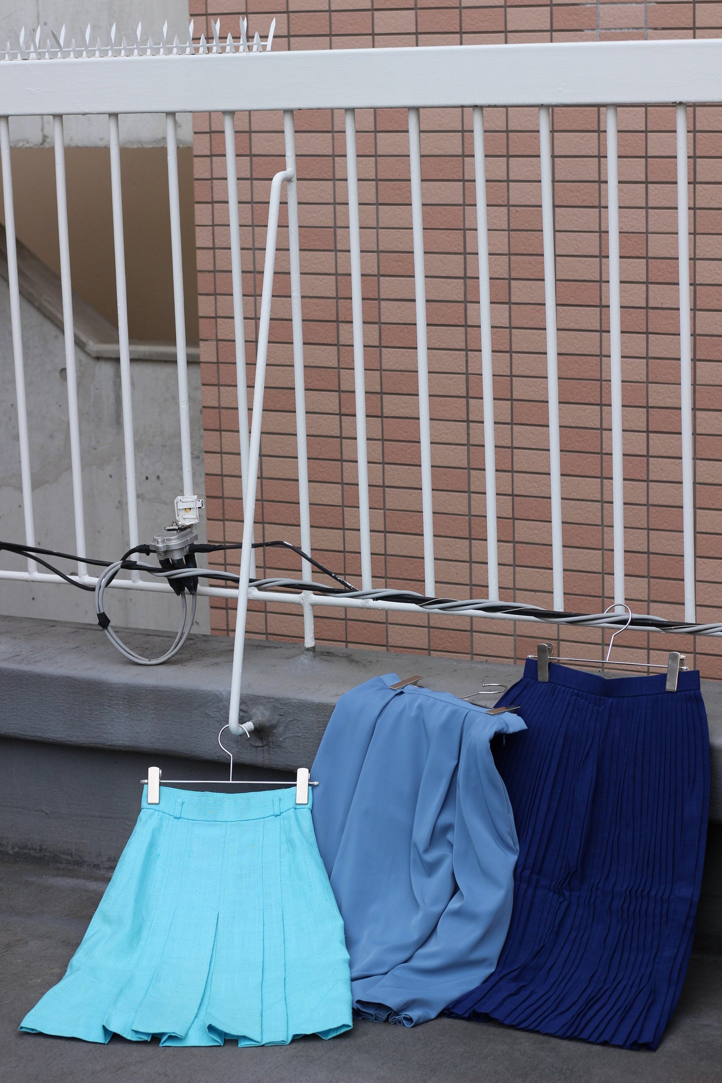 Vintage Color Pleats Skirt x5点