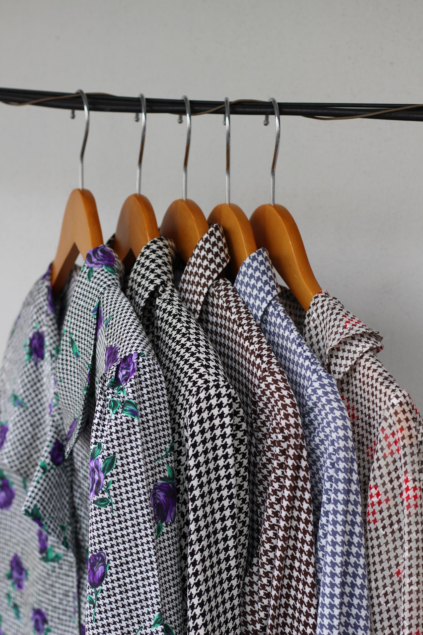 Vintage Houndstooth Blouse x5点