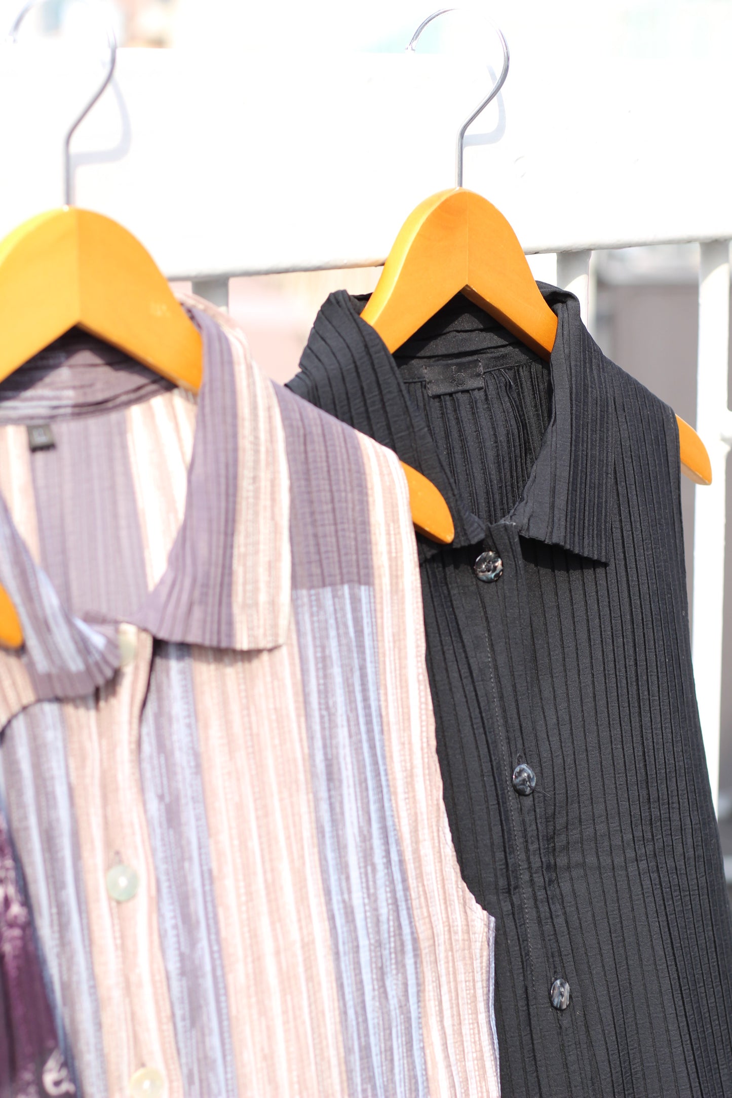 Vintage Pleats No Sleeve Blouse x7点