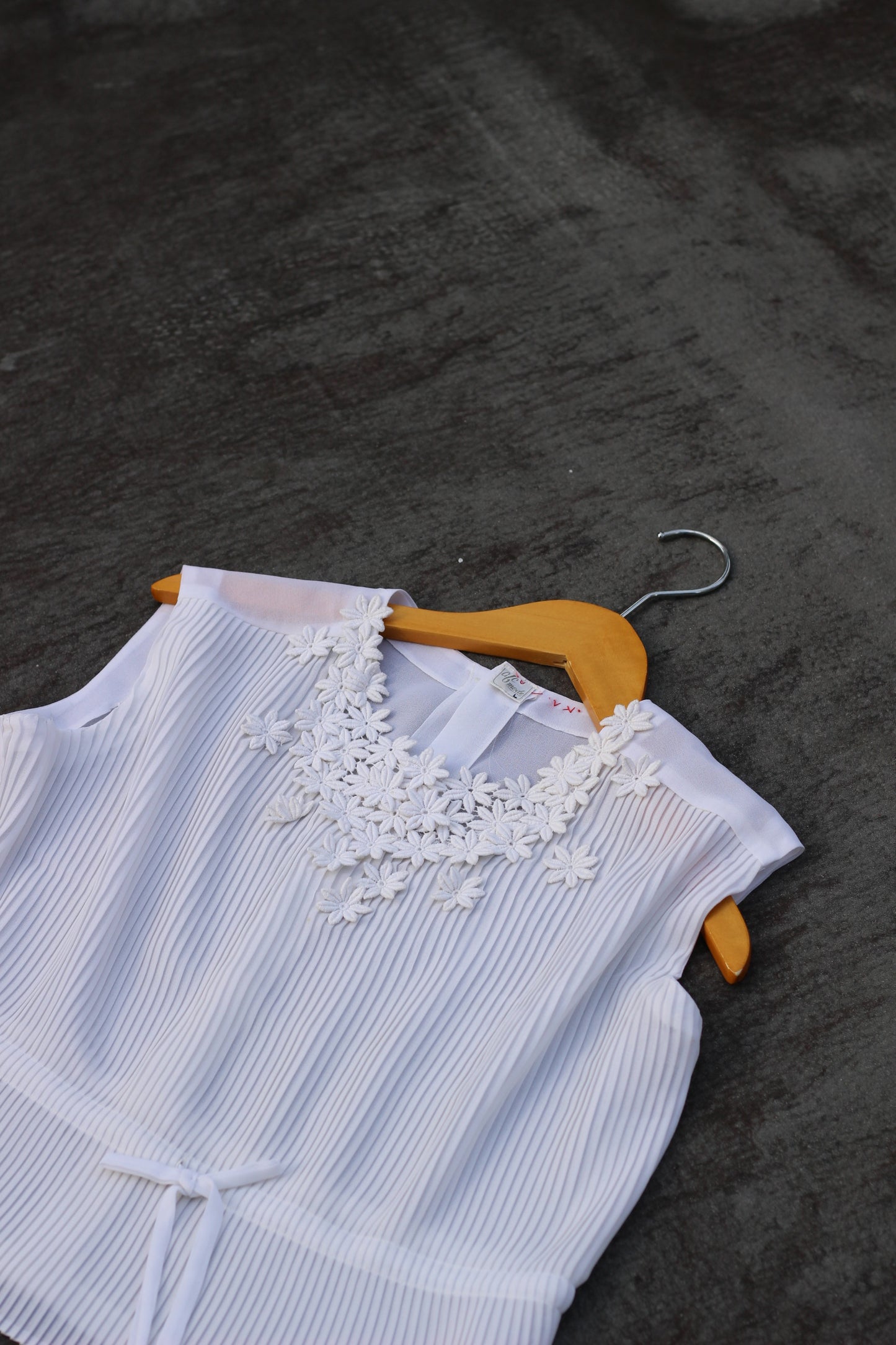 Vintage Pleats No Sleeve Blouse x7点