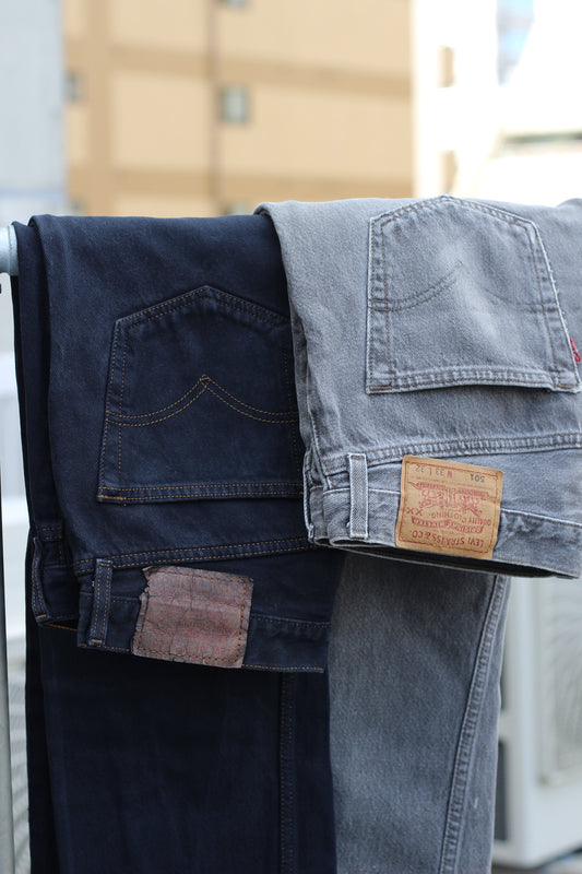 Made In Usa & Mexico Levi's Black & Gray Denim Pants x2点