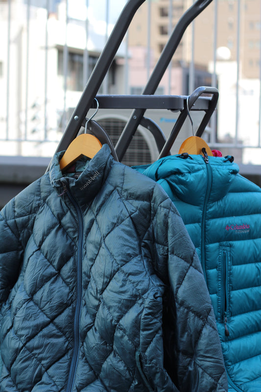 90's Columbia & mont-bell Nylon Down Jacket x2点