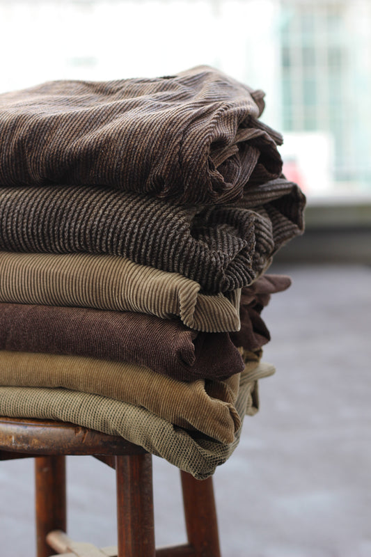 Men's Brown Wide Corduroy Bottoms x6点