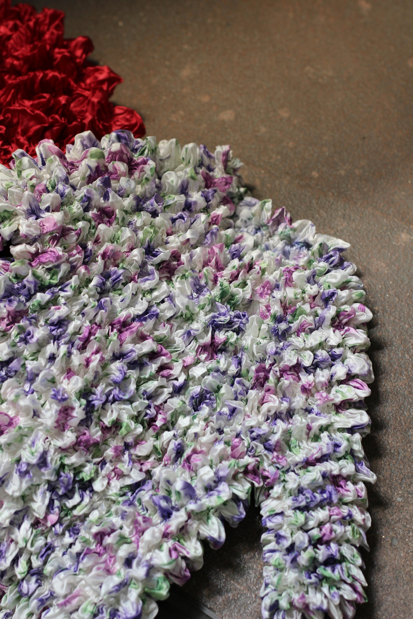 Vintage Flower Popcorn & Pleats Top x5点