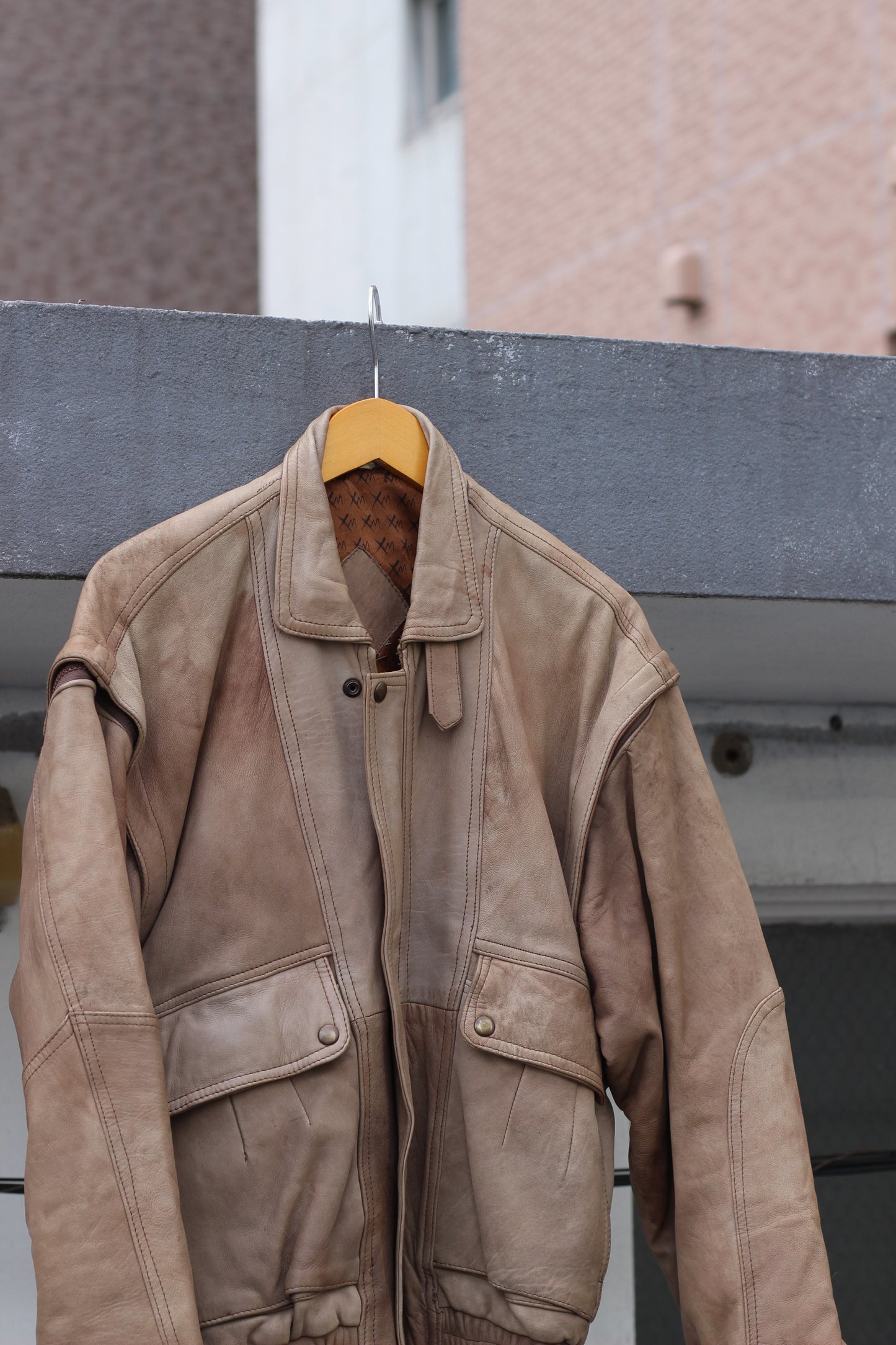 Men's Short Leather Jacket x3点