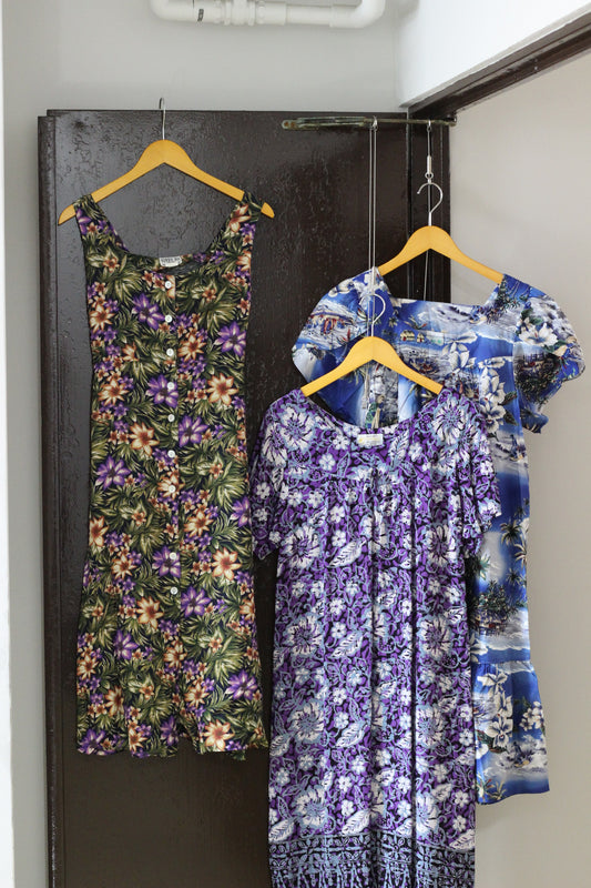 Vintage Flower Design One-Piece x3点