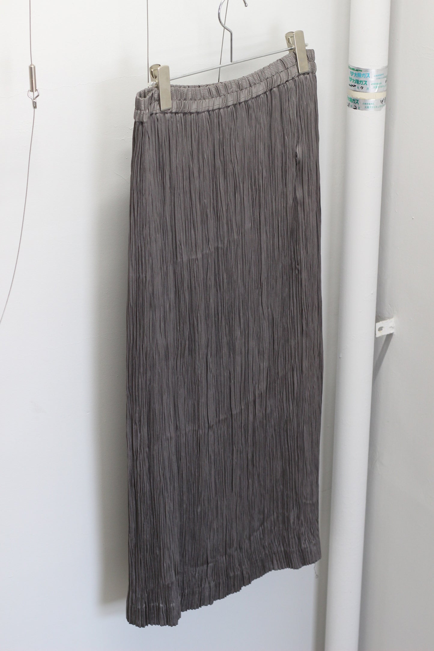 Vintage Grey Pleats Skirt & Bottoms x2点