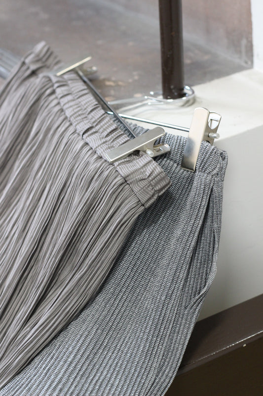 Vintage Grey Pleats Skirt & Bottoms x2点