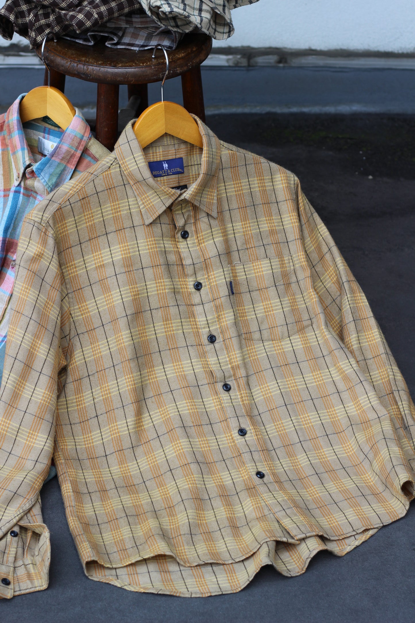 Men's Sand Check Flannel Shirt x7点