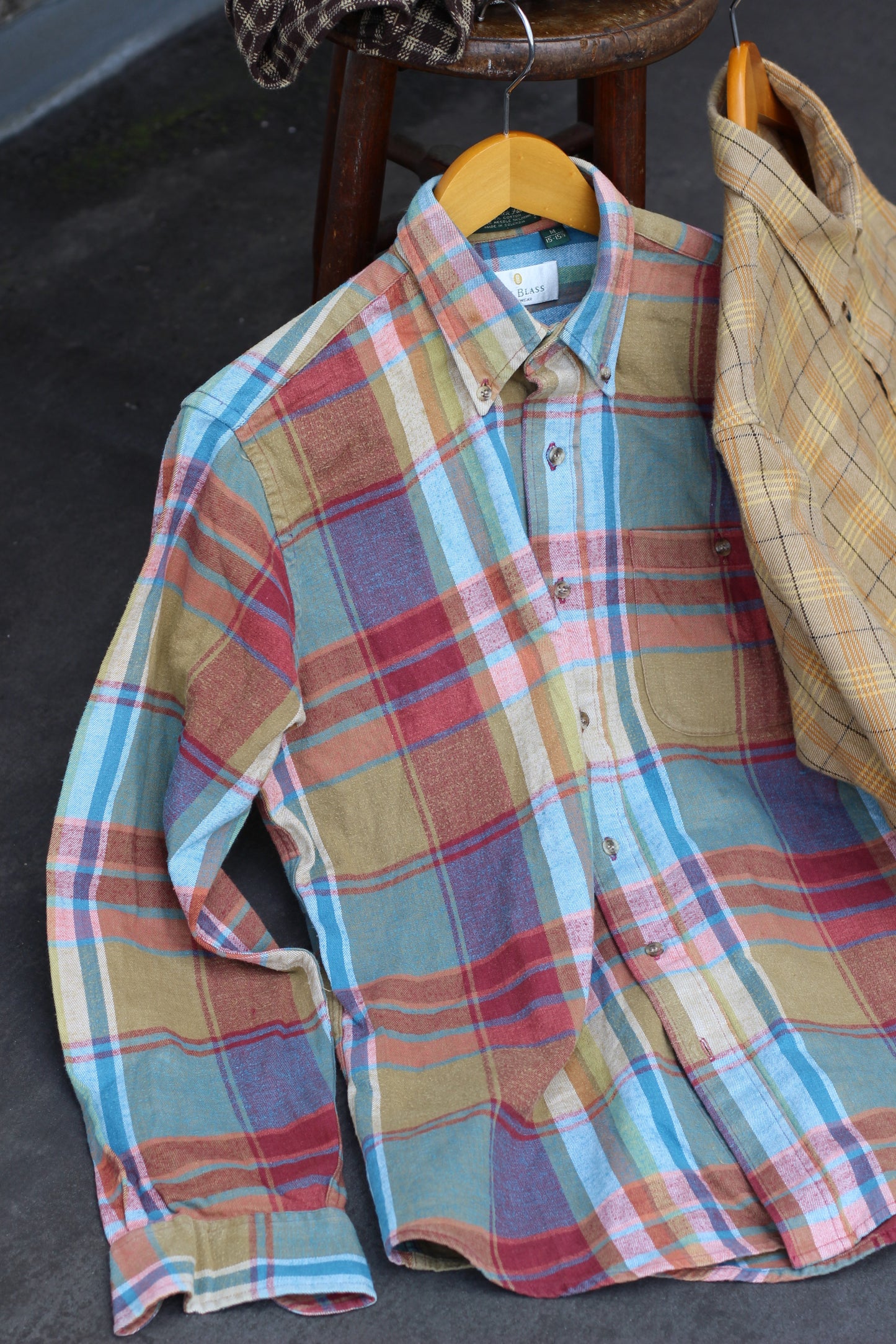 Men's Sand Check Flannel Shirt x7点