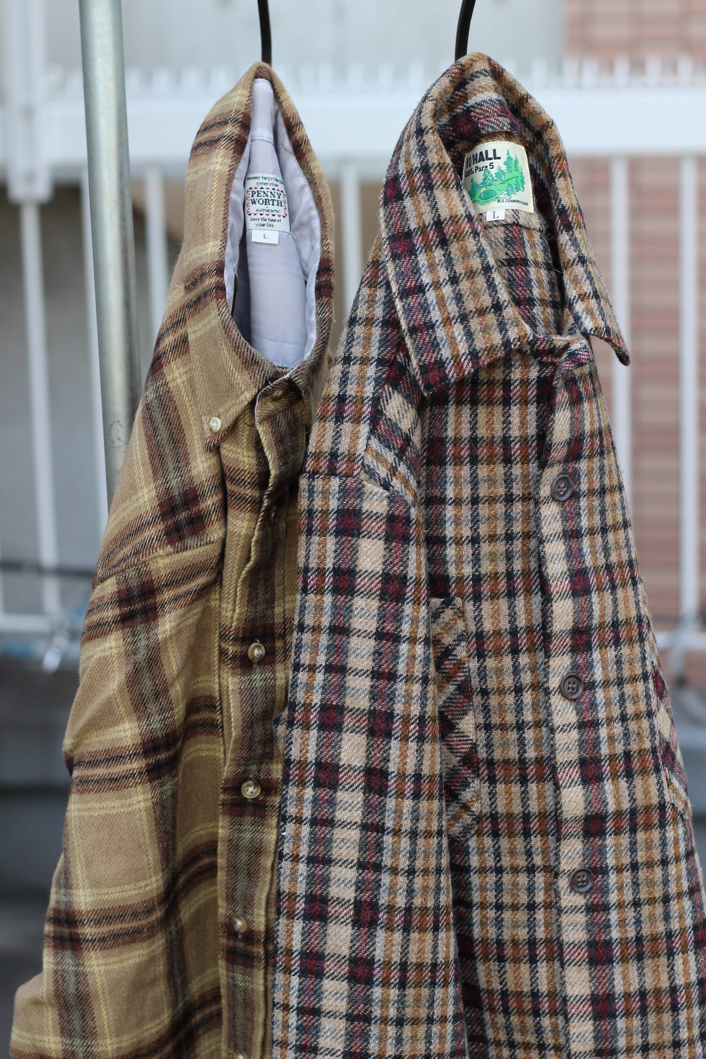 Men's Sand Check Flannel Shirt x7点