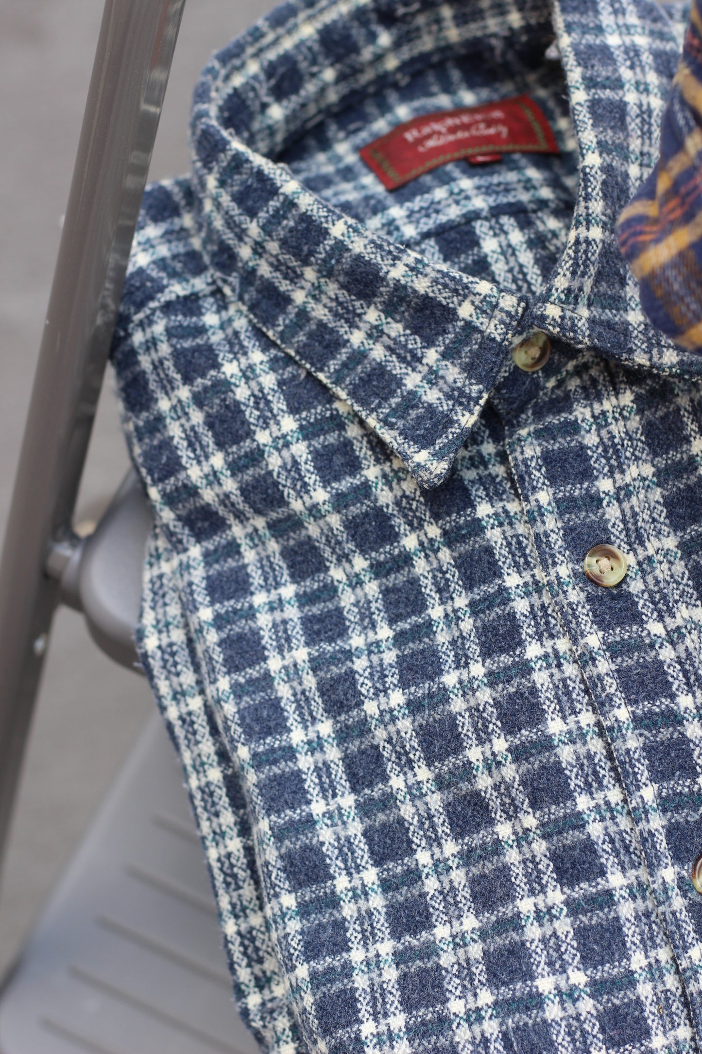 Men's Blue Check Flannel Shirt x6点