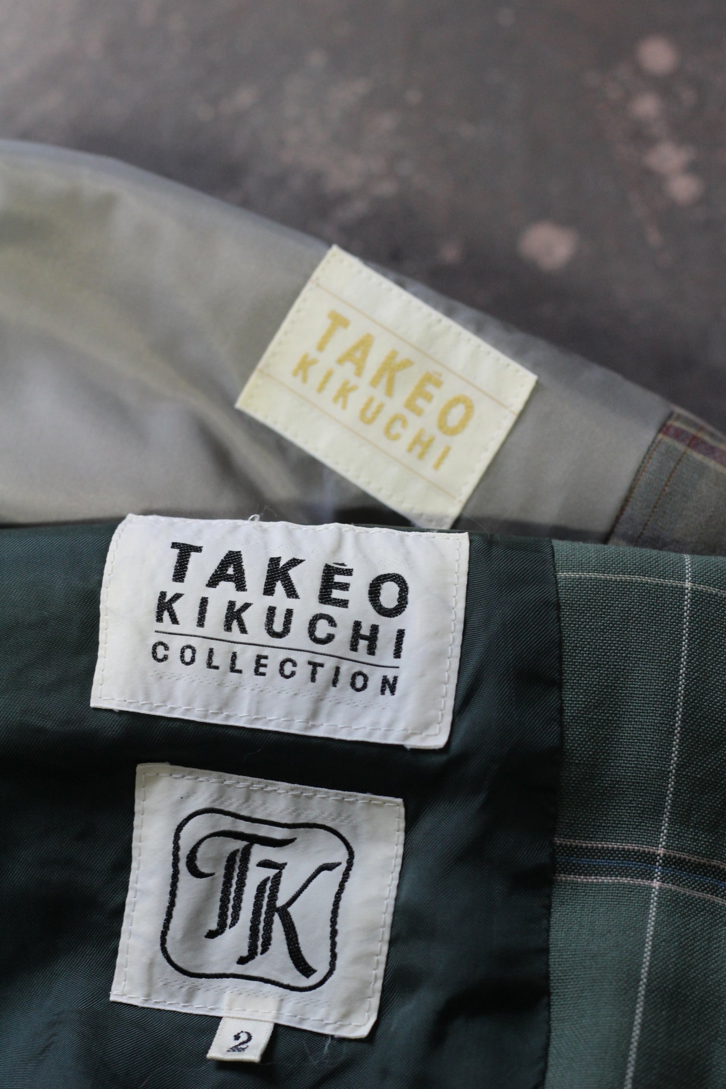 Takeo Kikuchi Check Tailored Jacket x2点