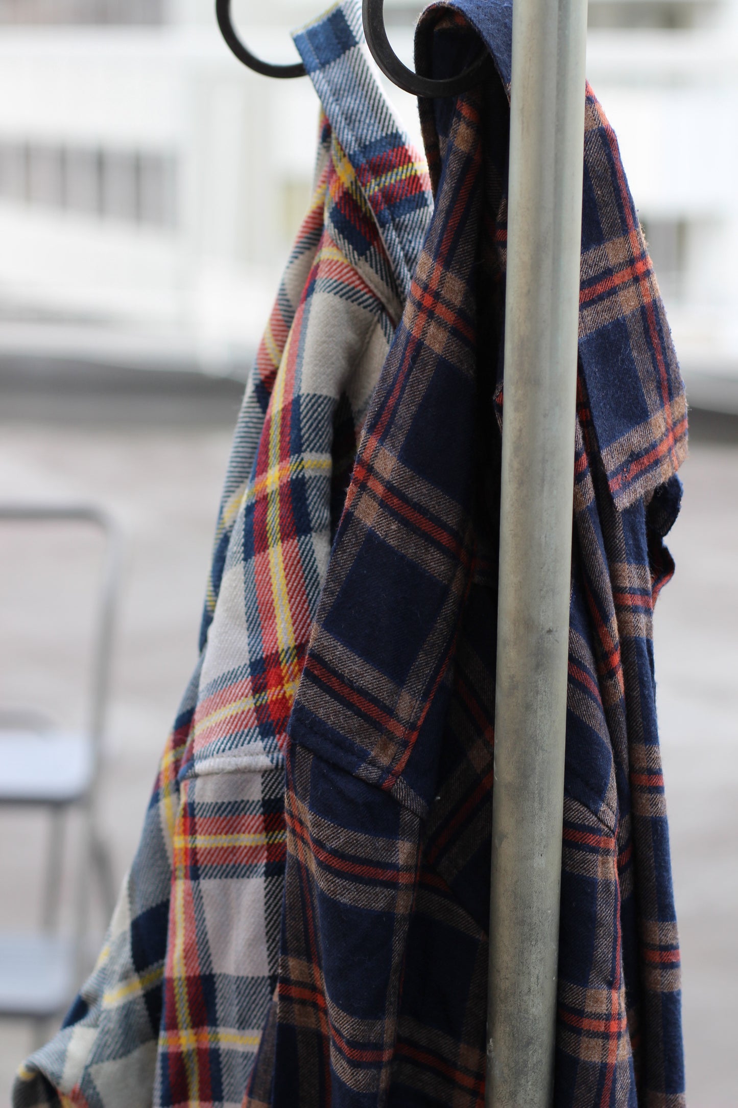 Men's Blue Check Flannel Shirt x6点