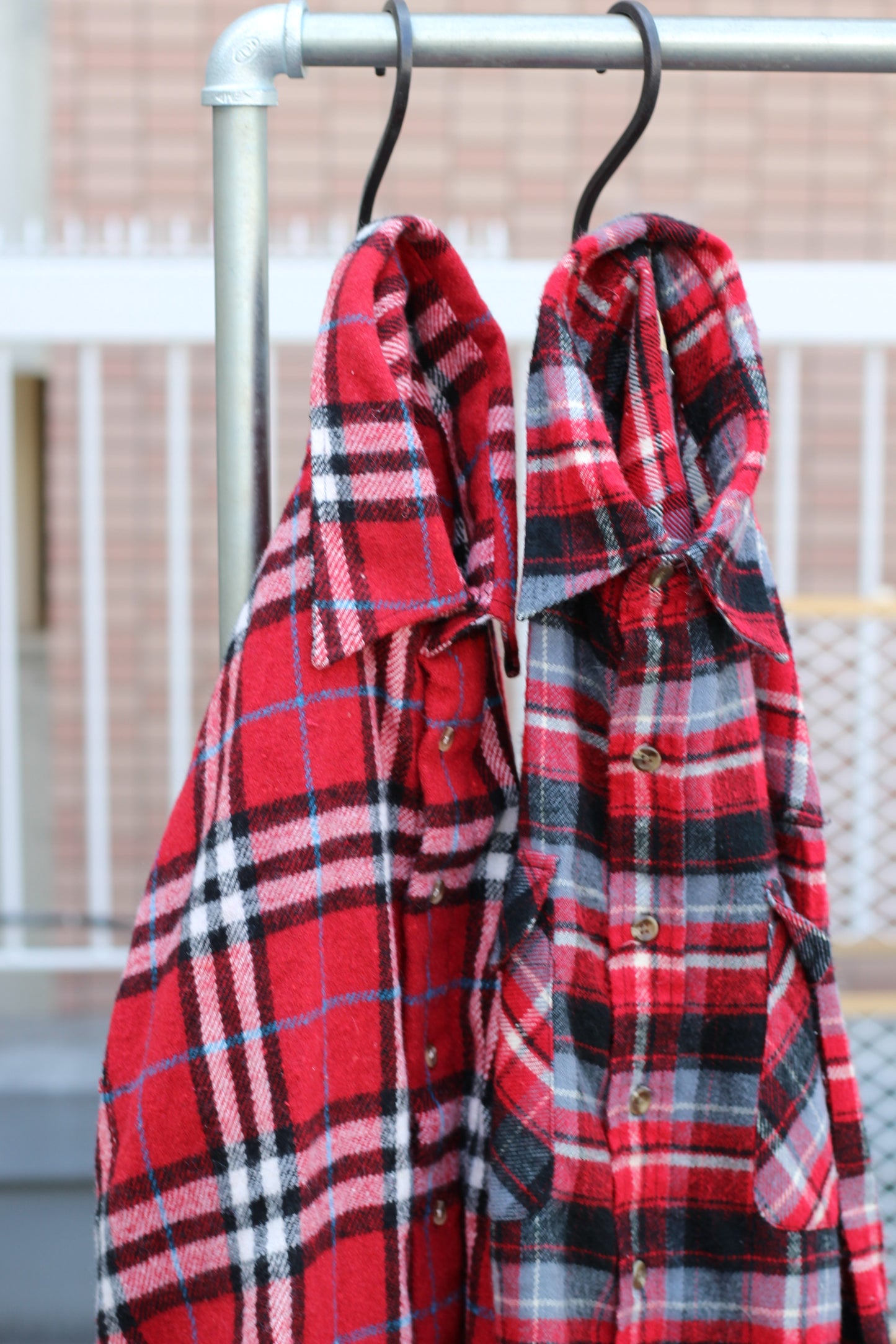Men's Red Check Flannel Shirt x8点
