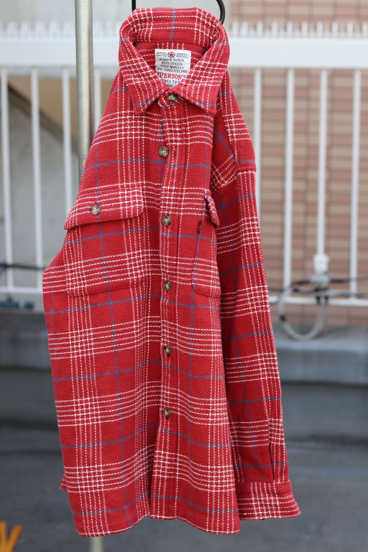 Men's Red Check Flannel Shirt x8点