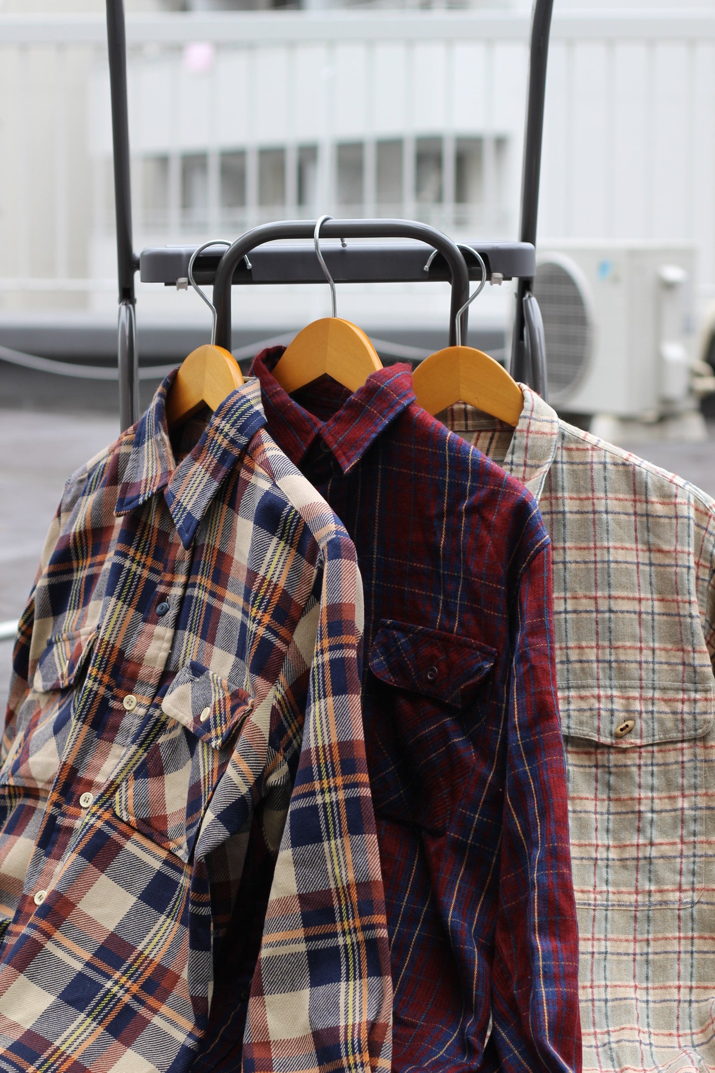 Men's Brown Check Flannel Shirt x9点