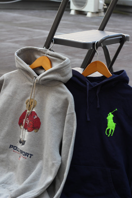 90's Made In USA & Big Pony Polo Ralph Lauren Hoodie set x2点