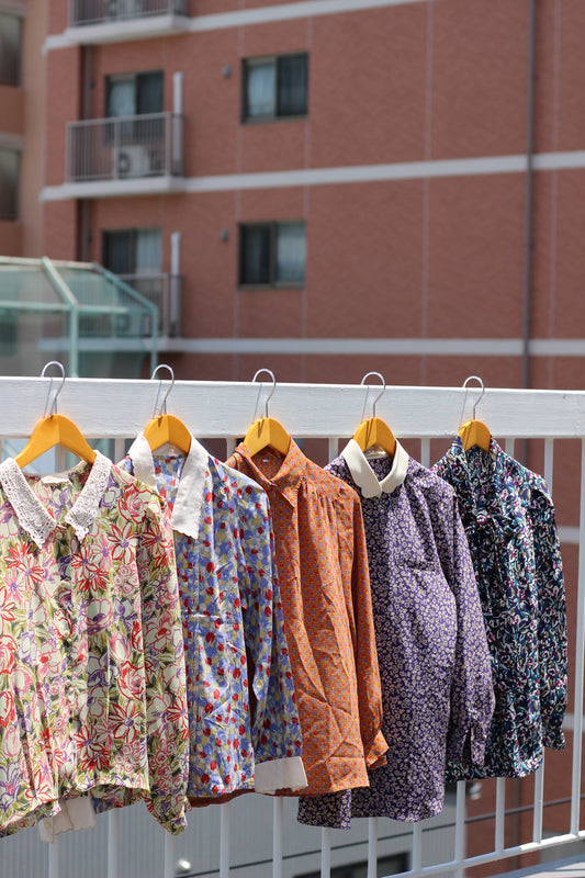 Vintage Flower Long Sleeve Blouse x10点