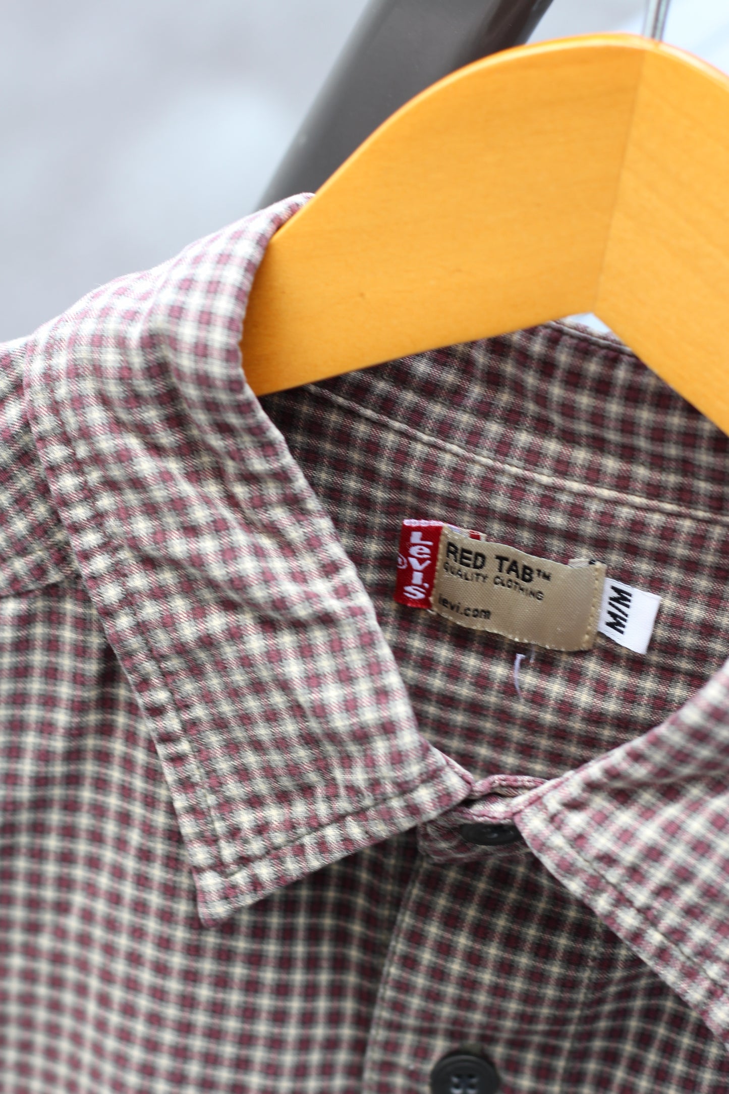 90's Men's Levi's Check Long Sleeve Shirt set x2点