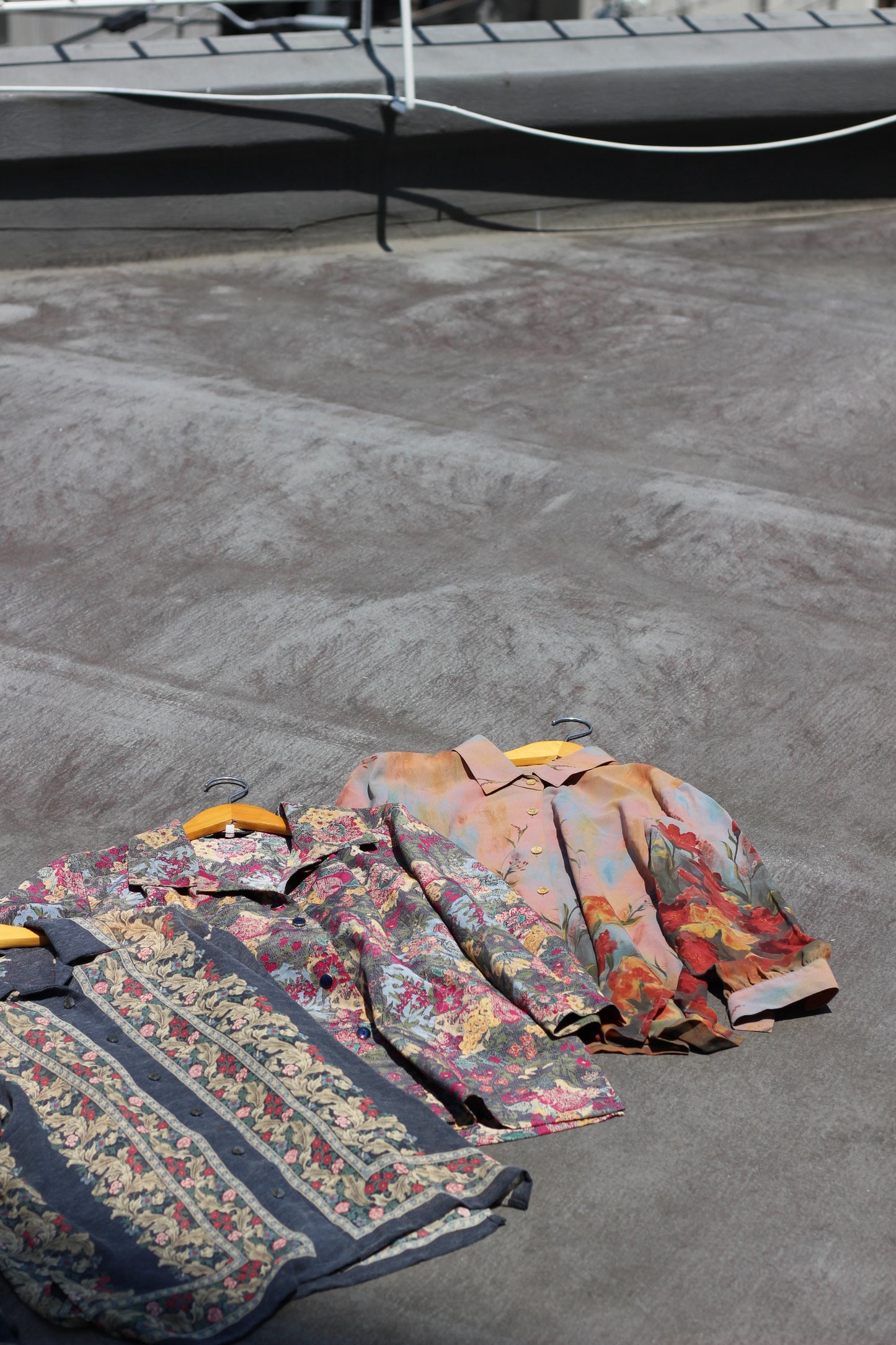 Vintage Floral Long Sleeve Blouse x4点