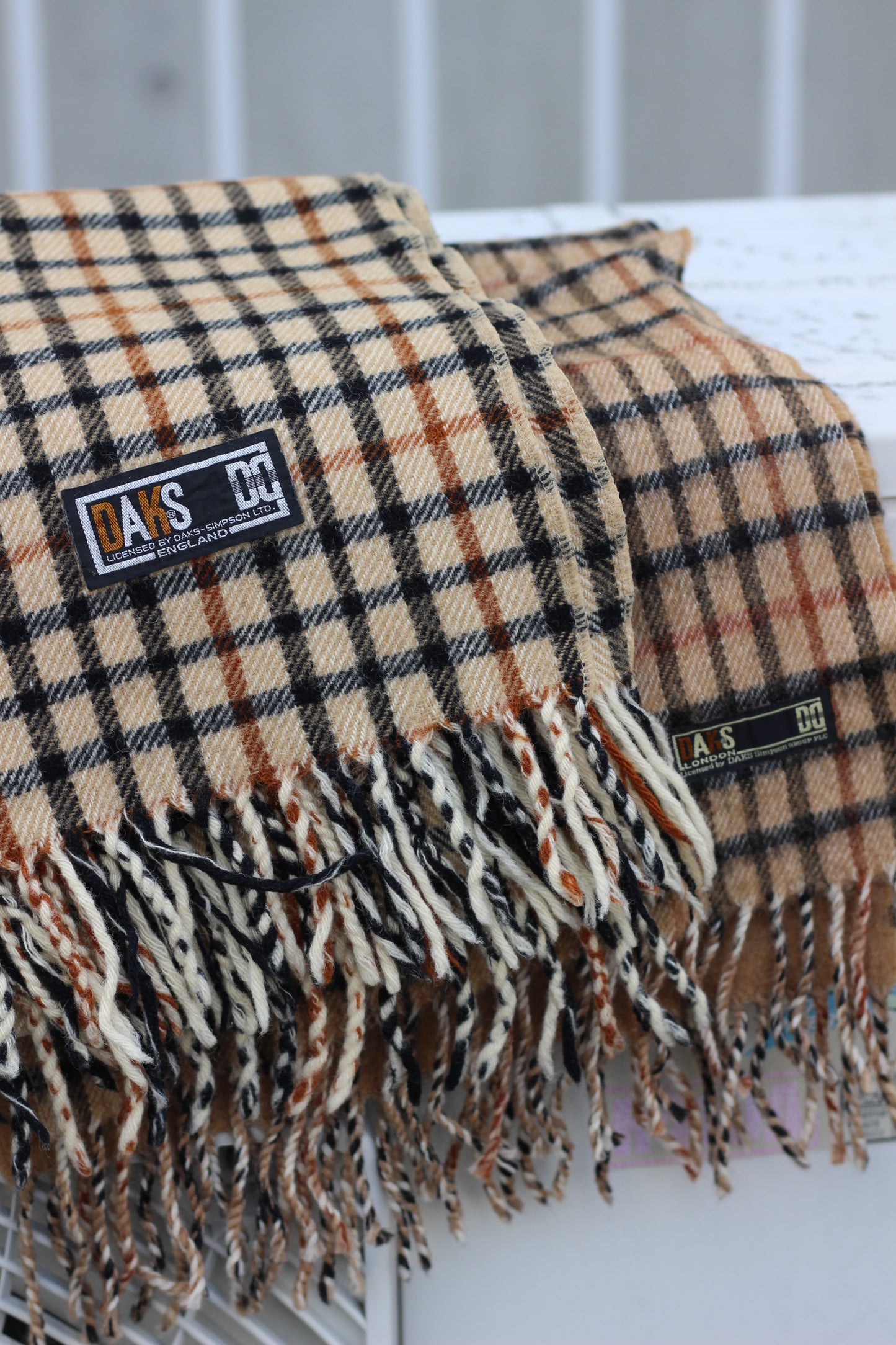 Daks Check Muffler x4点