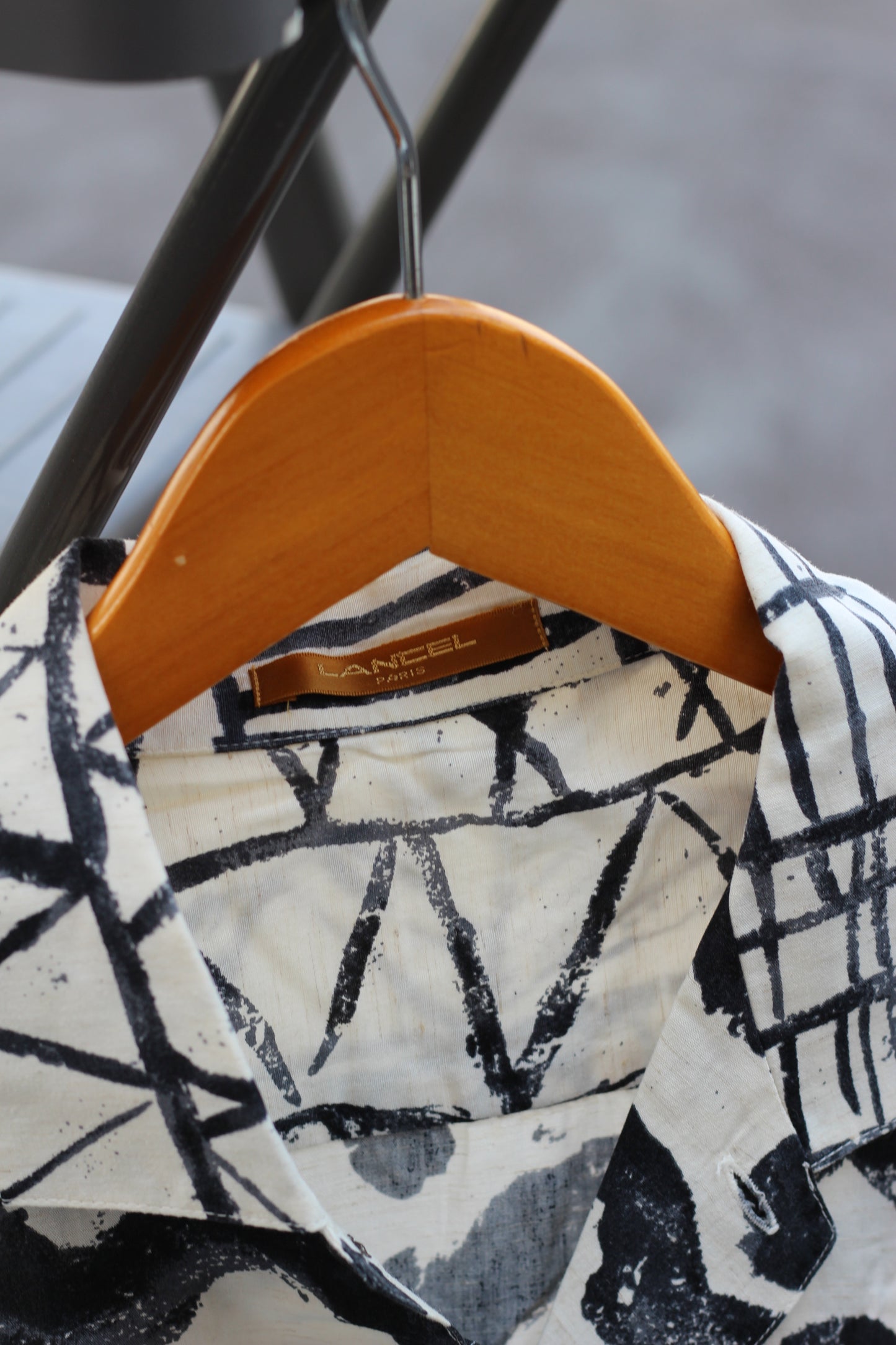 LANCEL All-Over Print Open Collar Short Sleeve Shirt set x2点