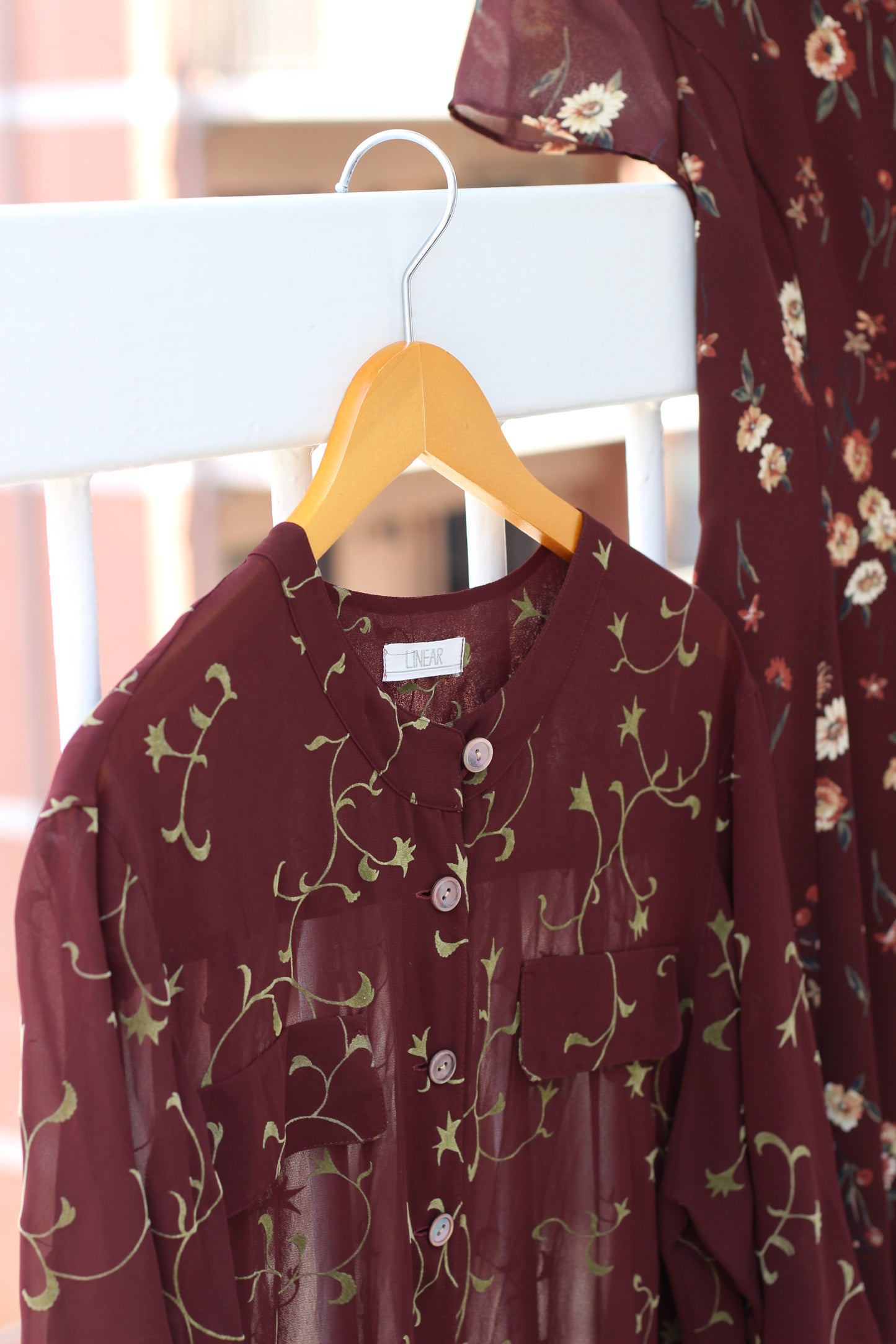 Vintage Floral Short Sleeve One-Piece x5点