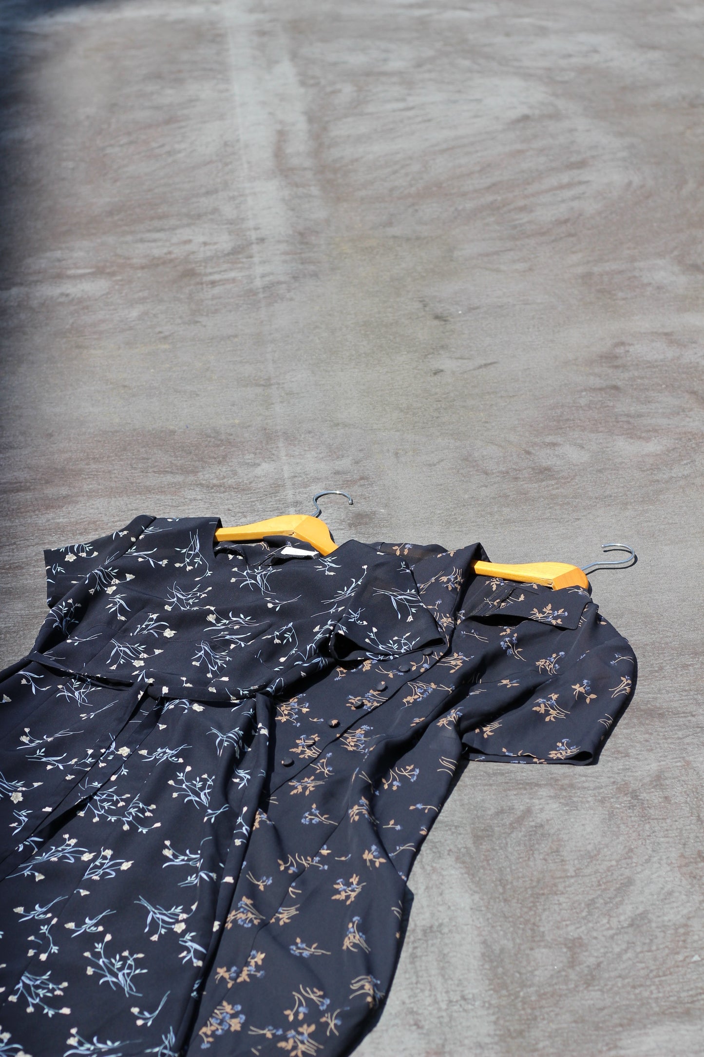 Vintage Floral Short Sleeve One-Piece x5点