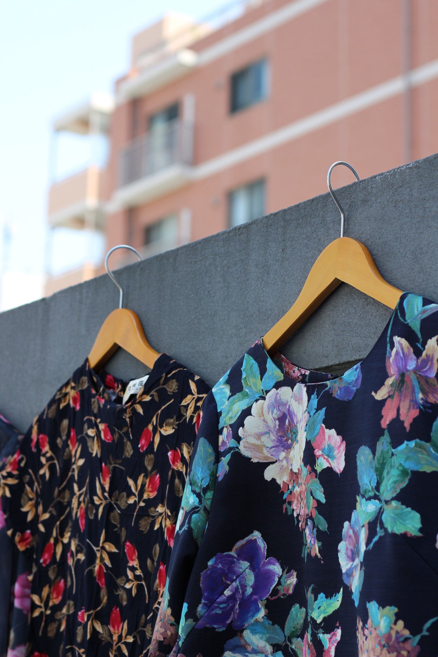Vintage Design Flower Short Sleeve One-Piece x7点
