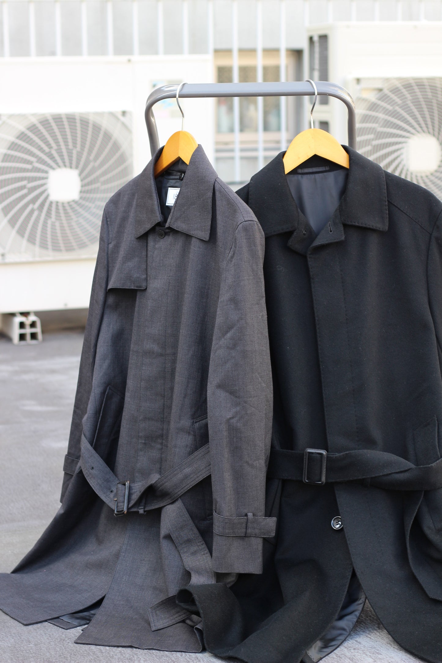 Men's Belted Balcaman Coat x3点