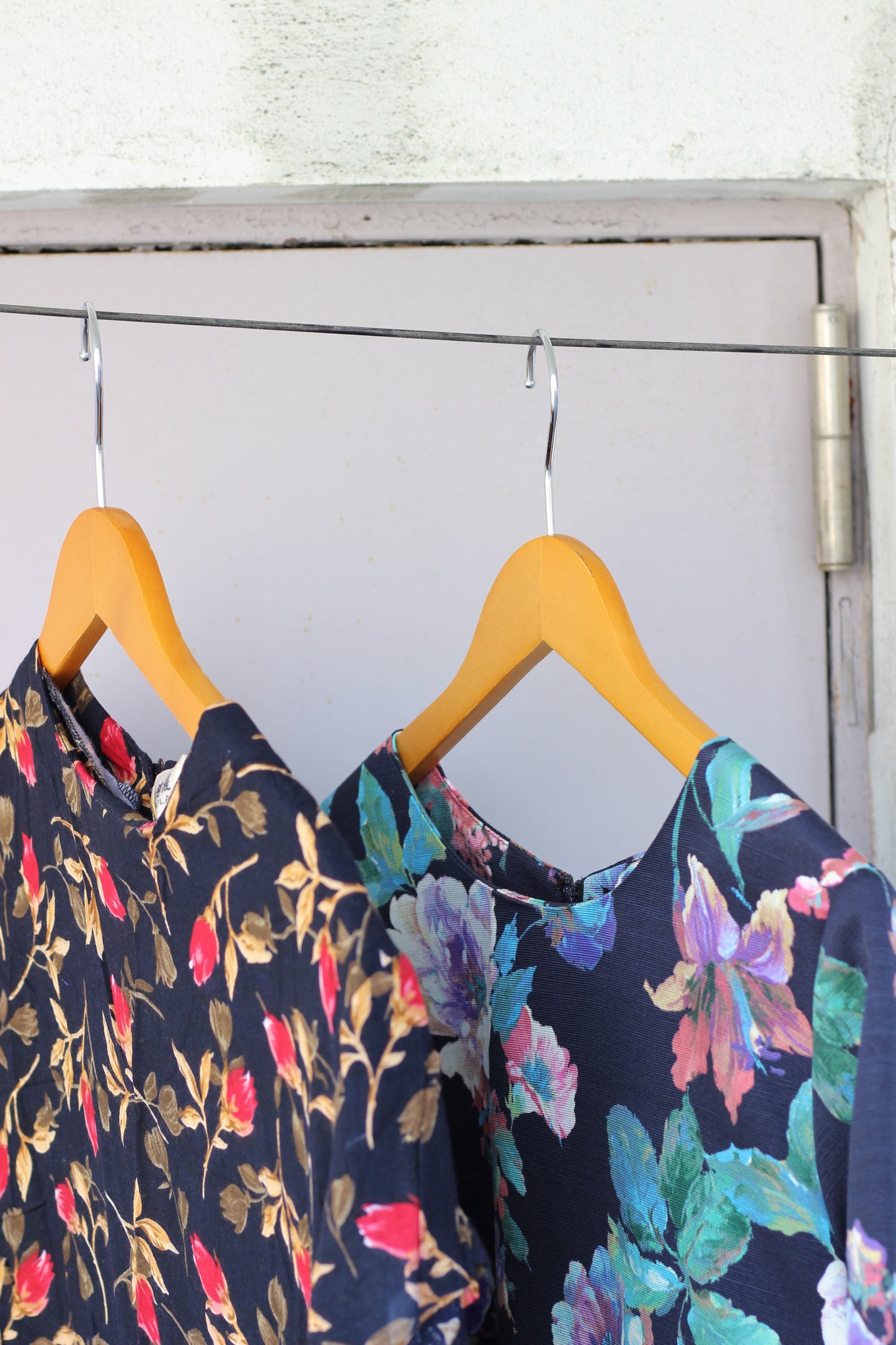 Vintage Design Flower Short Sleeve One-Piece x7点