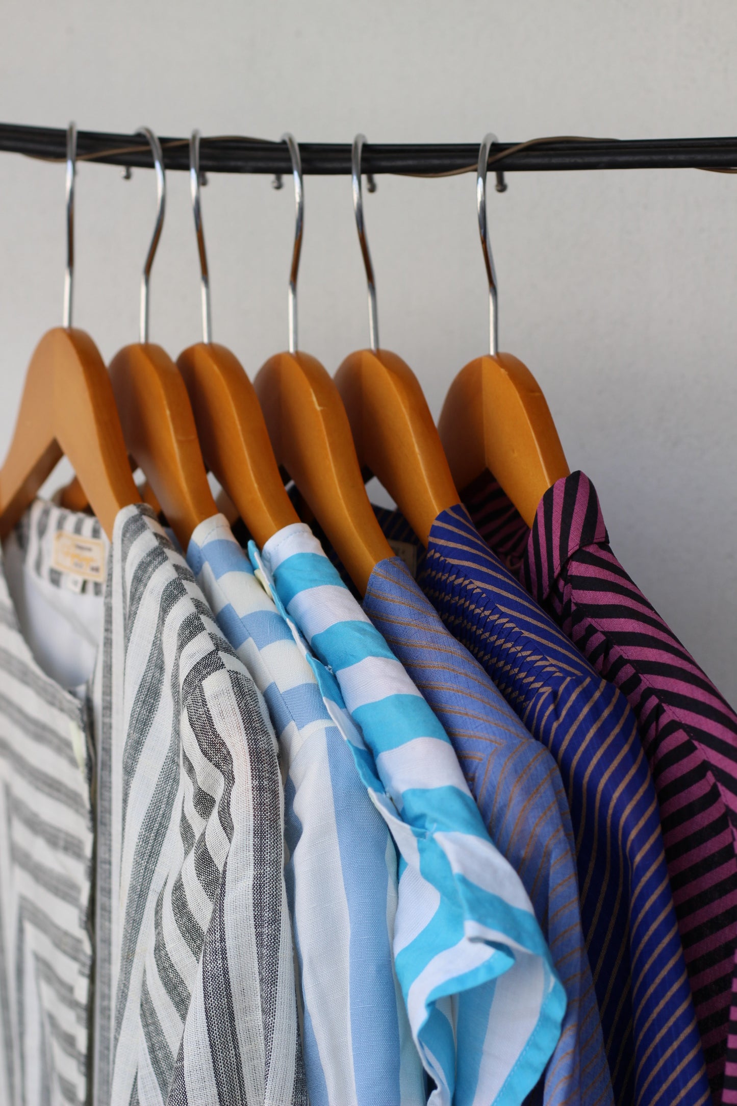 Vintage Stripe Short Sleeve One-Piece x6点