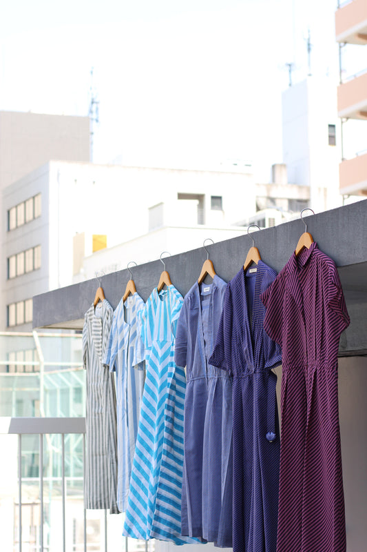 Vintage Stripe Short Sleeve One-Piece x6点