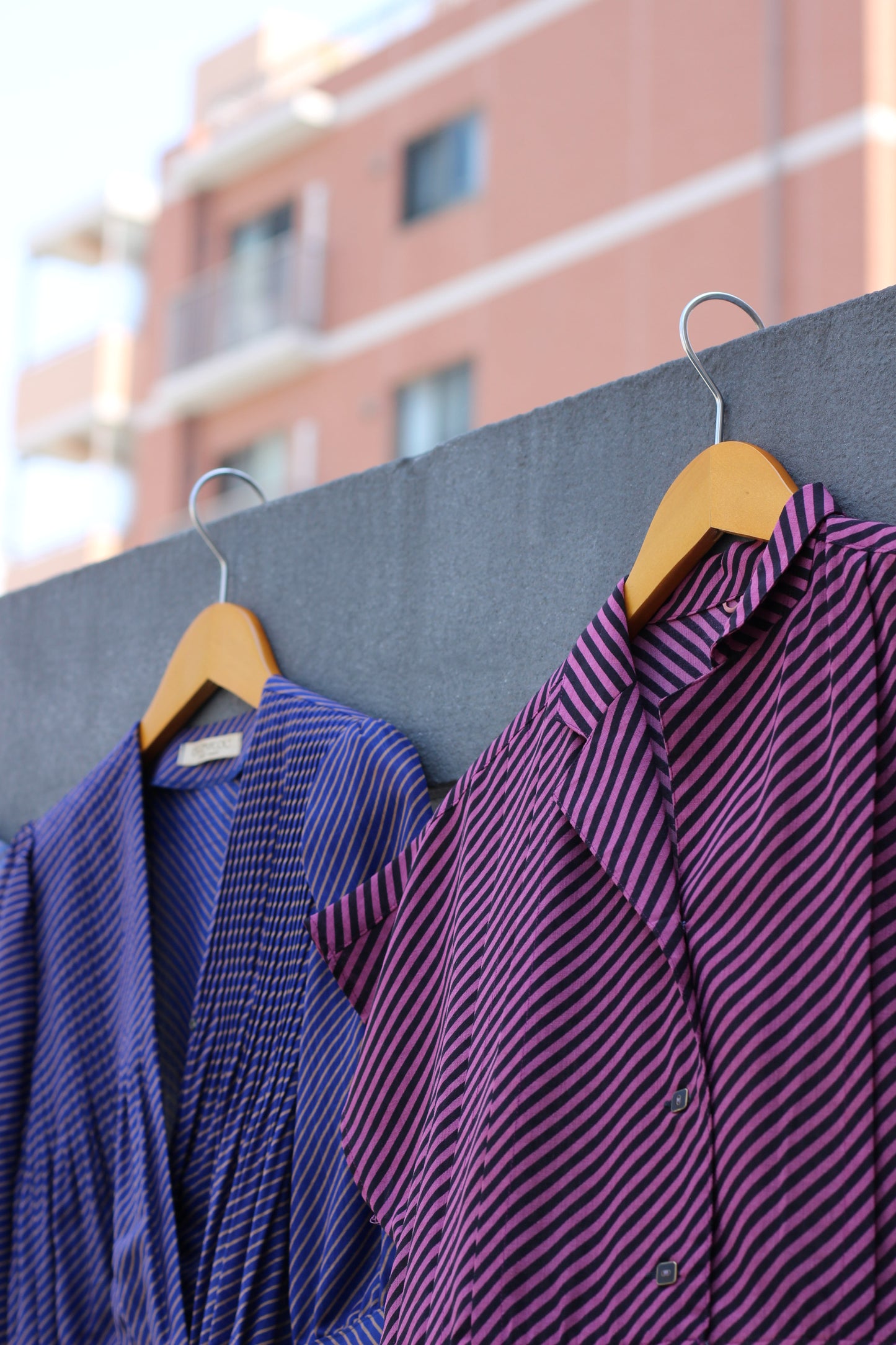 Vintage Stripe Short Sleeve One-Piece x6点