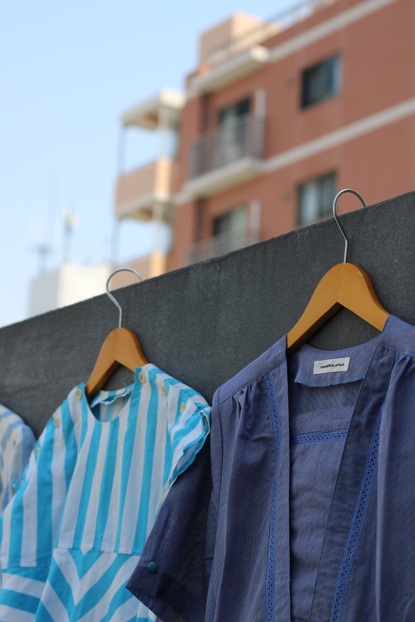 Vintage Stripe Short Sleeve One-Piece x6点
