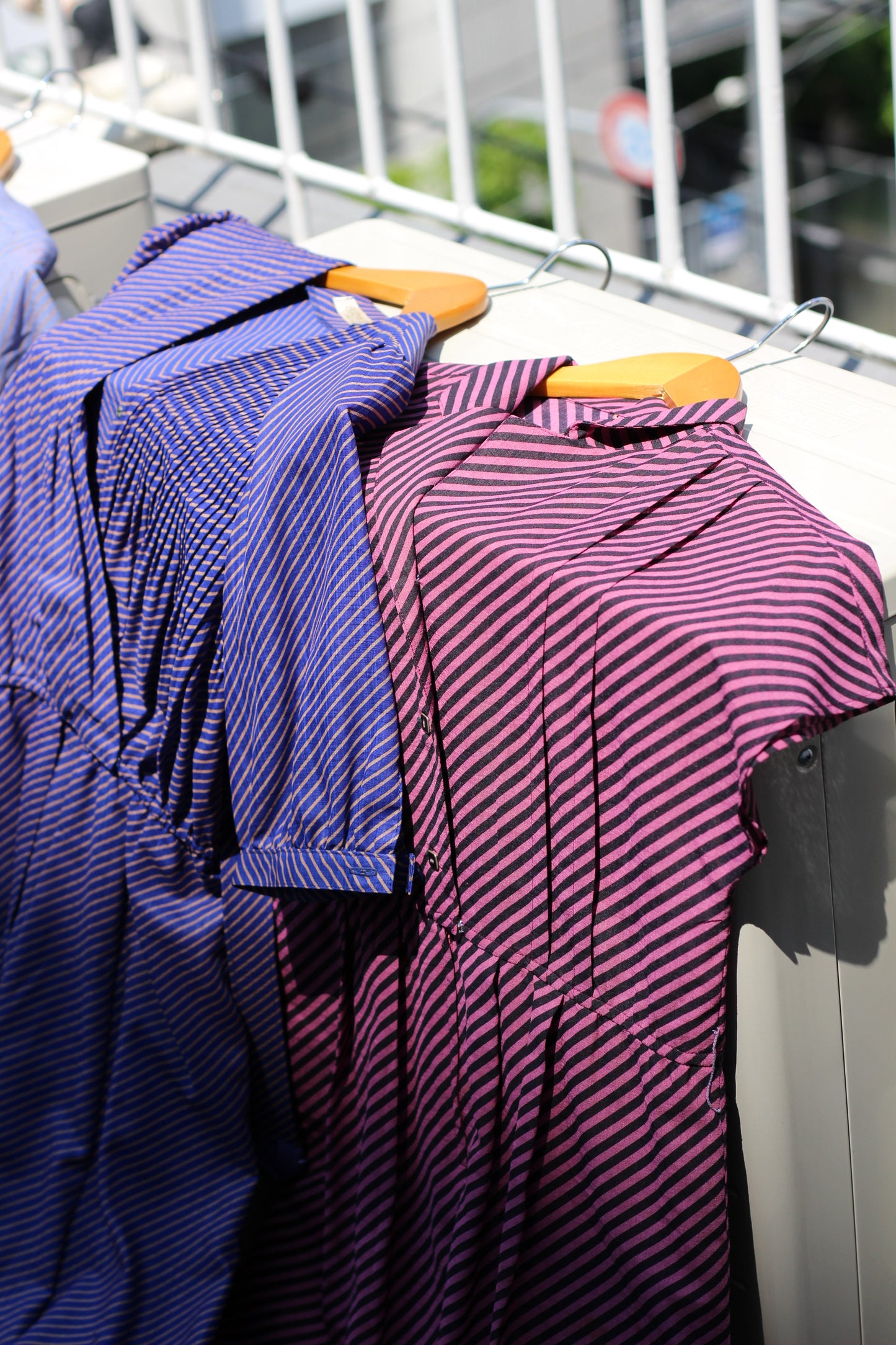 Vintage Stripe Short Sleeve One-Piece x6点